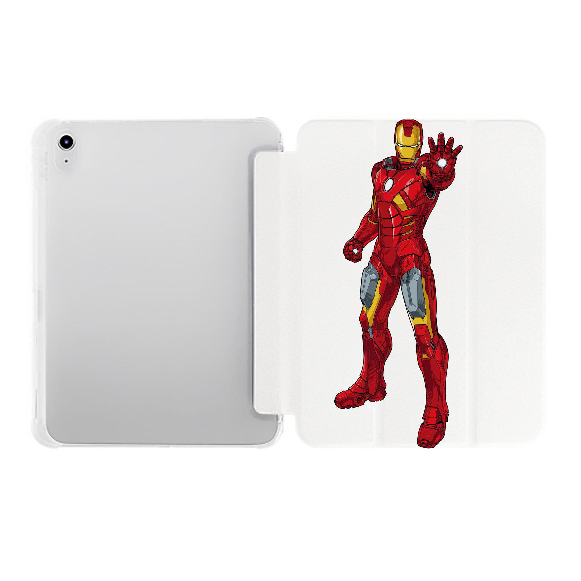 （画像用） アベンジャーズ The Avengers IPad ケース ペン収納付き 三つ折りスタンド PUレザー×シリコン 対応機種9.5/10.5/10.9インチ